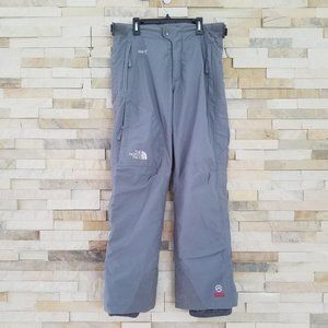 North Face Womens Medium Grey Ski Snow Pants Bibs Snowboard Snowsuit Gray Bib